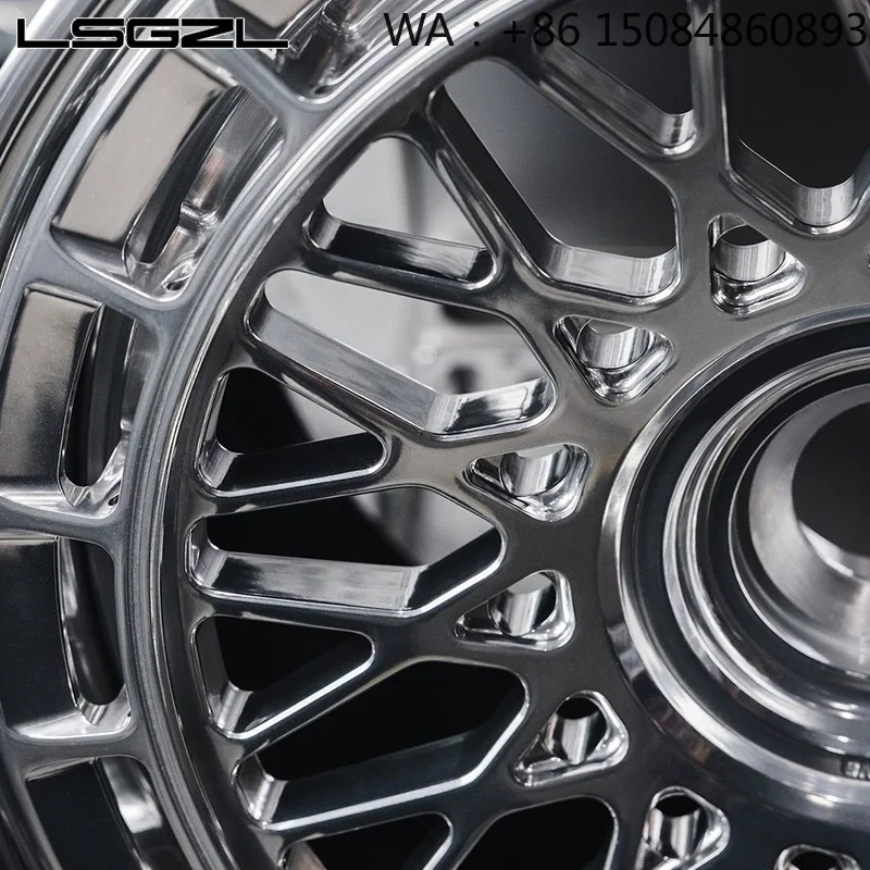 Mirror Polished Forged Passenger Car Wheels High End Custom Auto Forged Wheel Rims 16-26 Inch Deep Concave Rims Fit RR 5x130