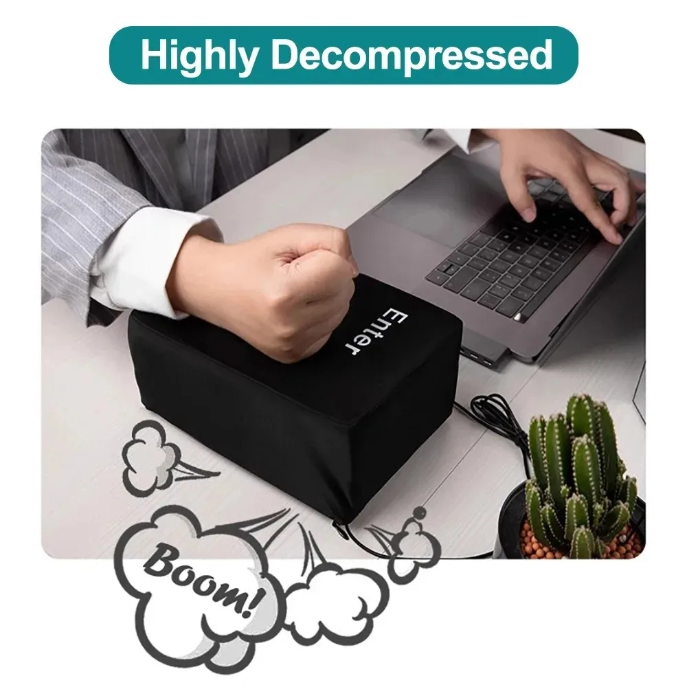 Kunci Masuk USB Besar Bantal Besar Tombol Komputer Kunci Kembali Bantal Pereda Kunci Masuk Besar untuk Bantal Pemrogram Mainan Anti-stres