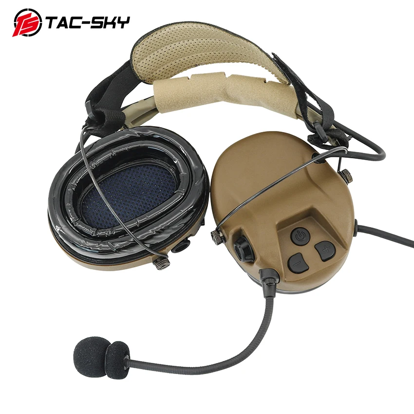 TS TAC-SKY Digital Chip DSP H302 Modular Headphones Noise-Canceling Pickup and Hearing Protection Outdoor Hunting