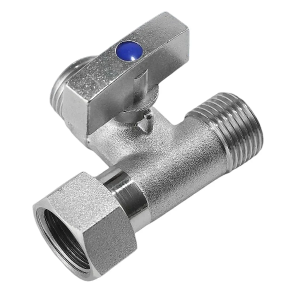3-way Connector Water Control Adapter Drain Valve 4/1/2 T-shaped Ball Valve Copper Plated Tee Joint Internal And External Wire