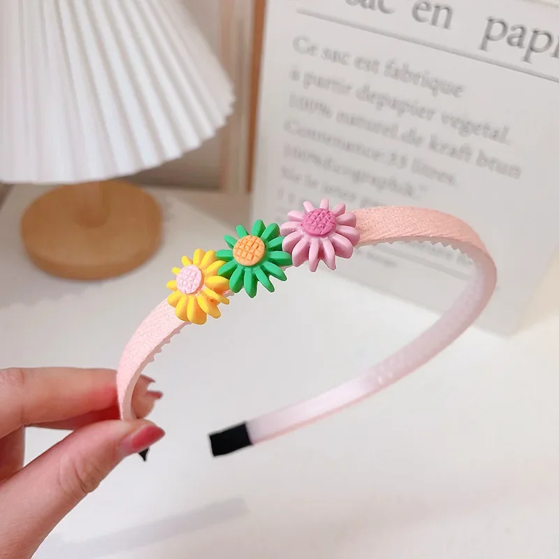 2021 Korean Children\'s Hair Accessories Cute Super Cute Princess Hair Hoop Girl Baby Headband Girl Anti Slip Hairpin Headdress