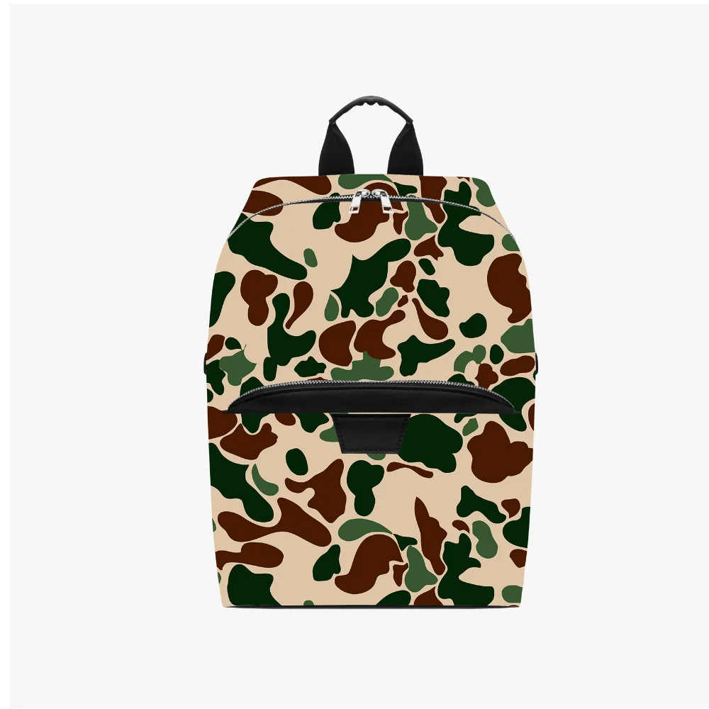 Customized Patterned Photo-Textured Fashionable Dual-Shoulder Backpack With Zipper Storage For Computer High-Definition Print