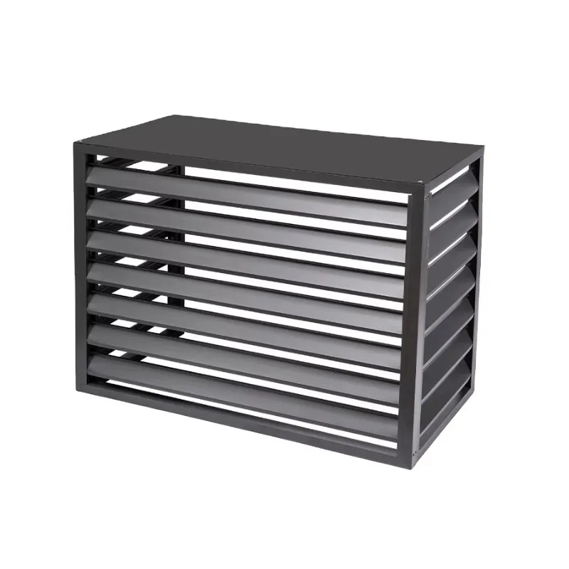

New outdoor air conditioner aluminum galvanized steel protective cover AC shield