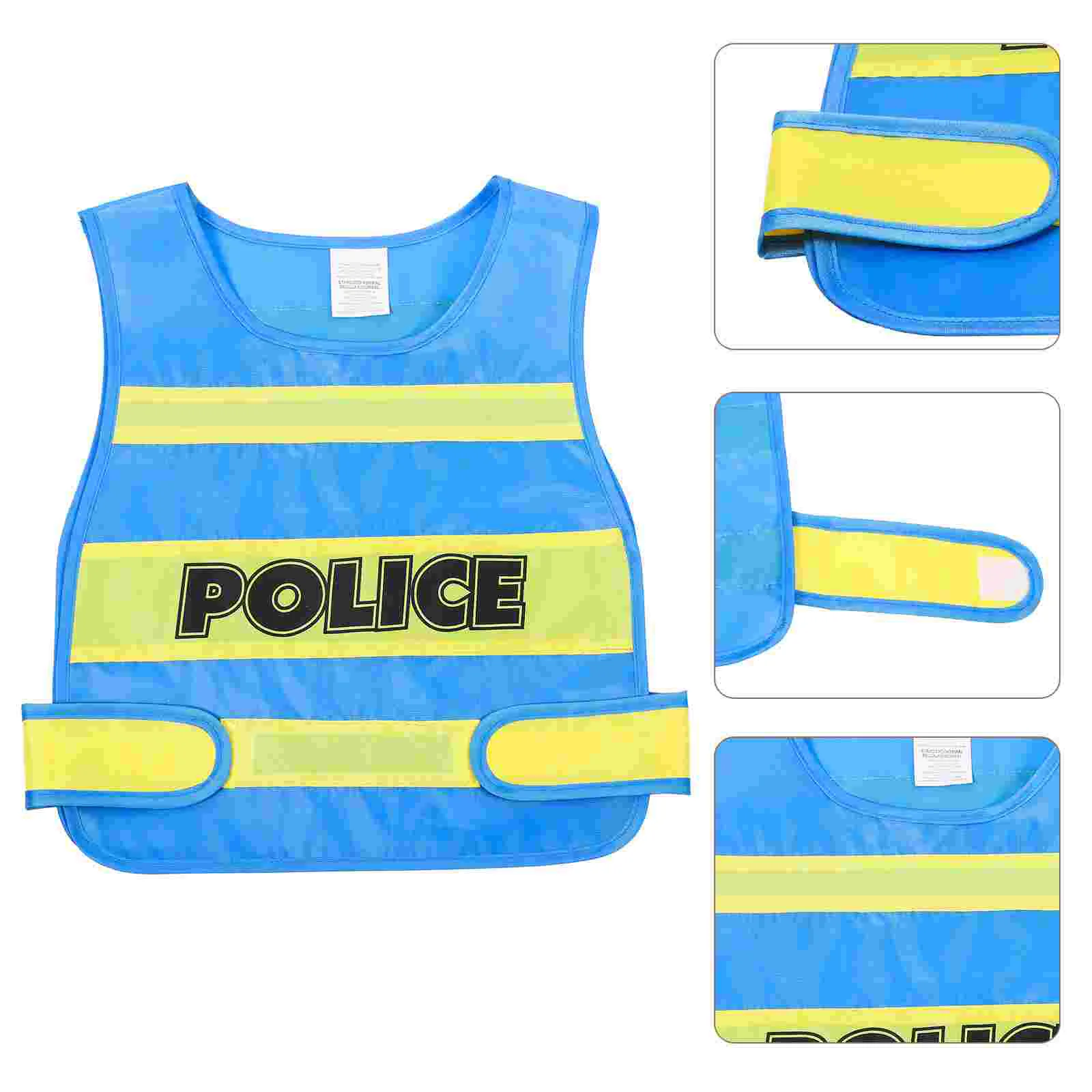 Makeup Costume Props Police Child Toddler Vest Costumes Fabric Dress Vests Kids for Cosplay