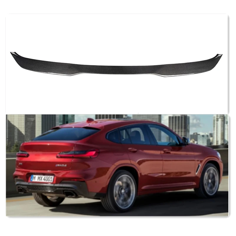 

G02 Spoiler Glossy Black Real Carbon Fiber Spoiler For BMW X4 G02 Sedan DA Style Car Trunk Spoiler Auto Accessories 2018