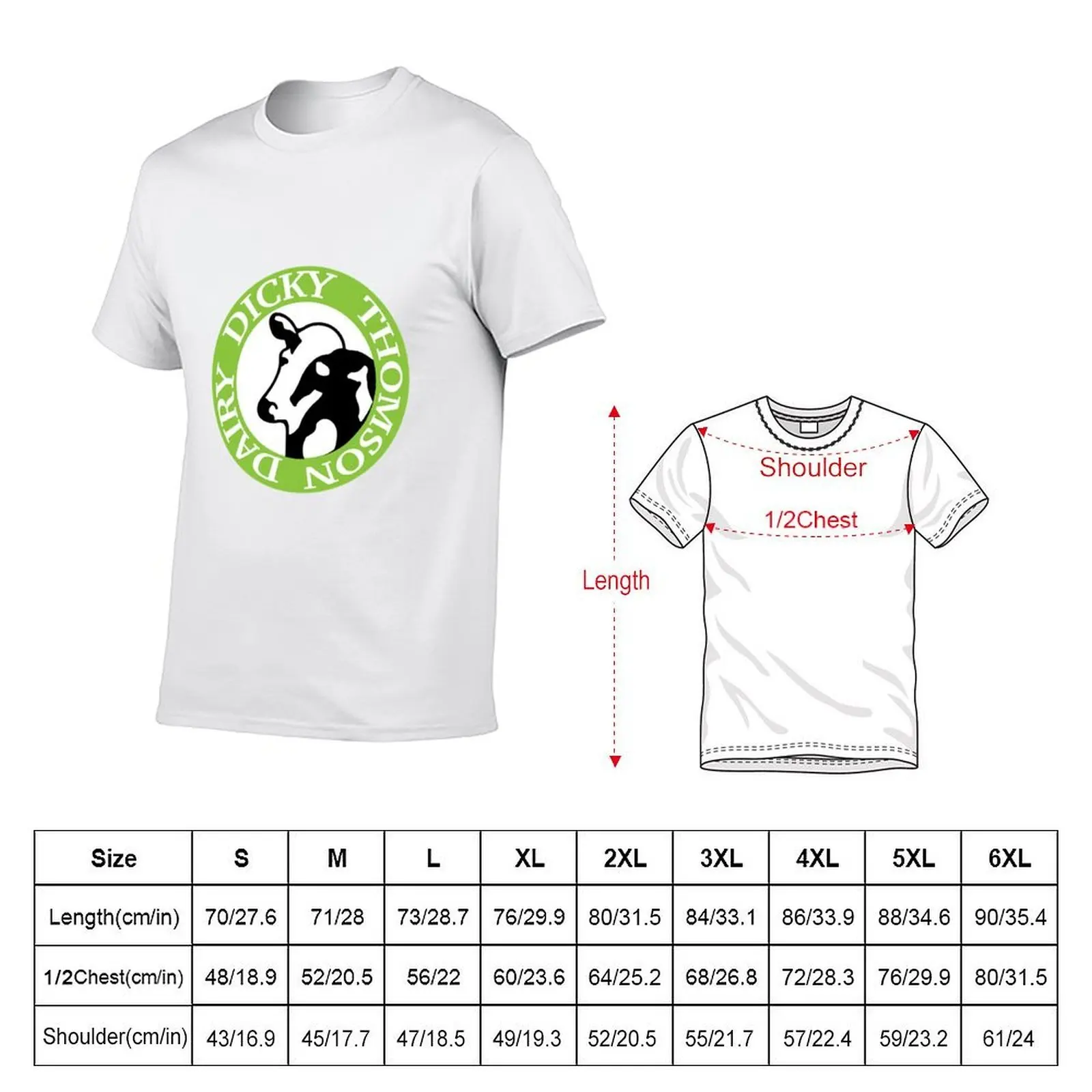 Dicky Thomson Dairy T-Shirt tshirts personalised clothes Men's clothing