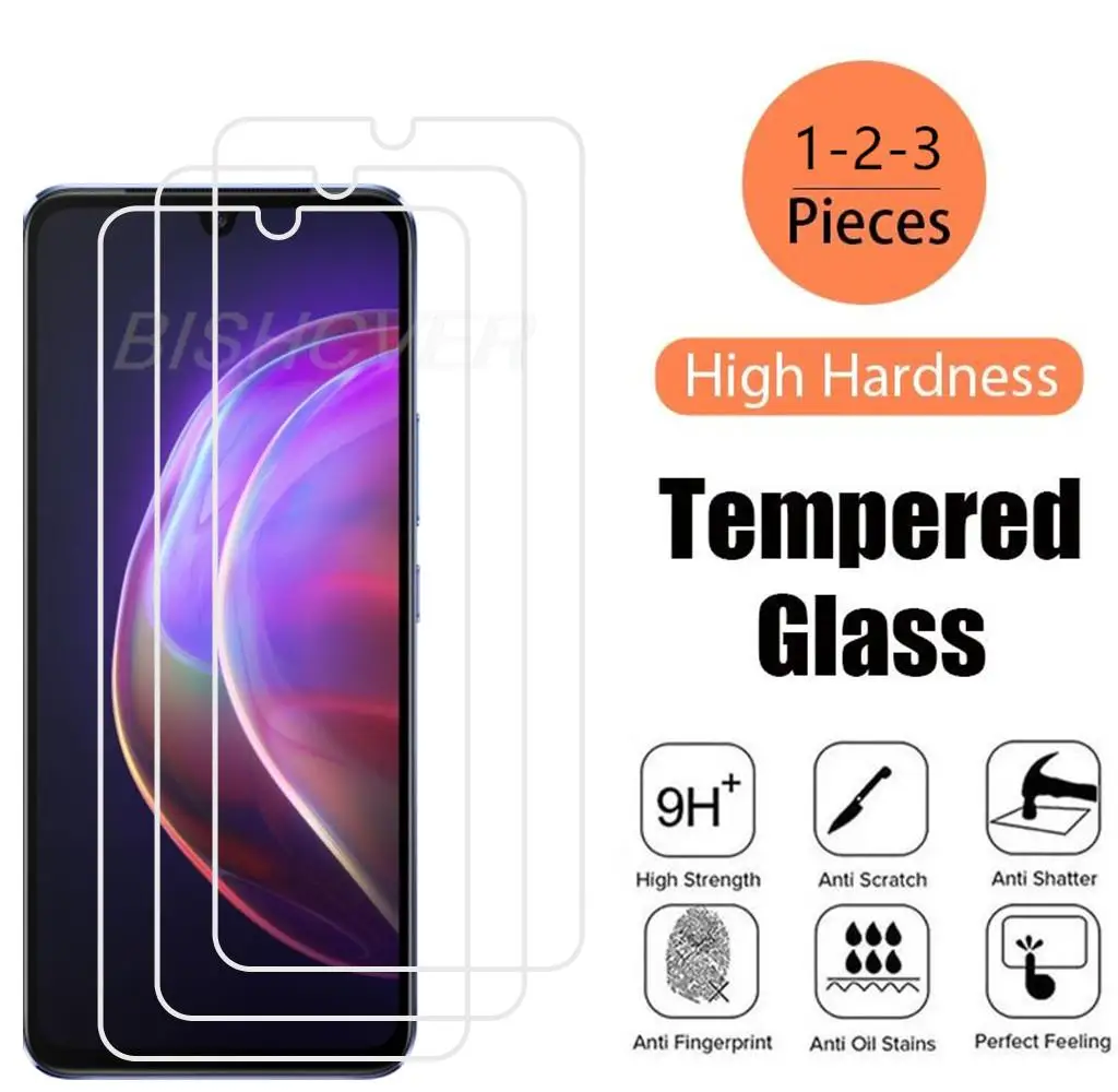 

For Vivo V21 V2066 V2050 6.22" HD Tempered Glass Protective On For Vivo V21 V 21 4G 5G Screen Protector Film Cover
