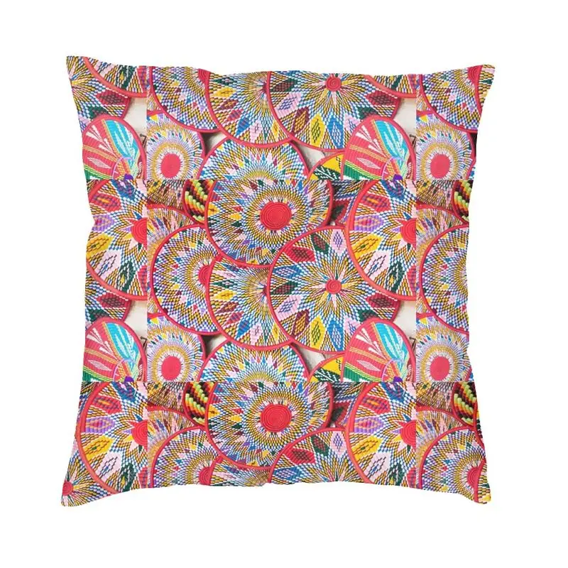 Ethiopian Plates Pattern Modern Throw Pillow Cover Decoracion Salon Sefed Sofa Cushion Case