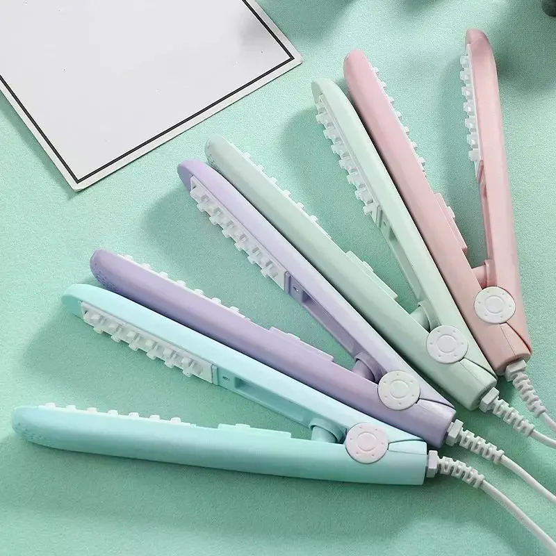 Hair Fluffy Mini Hair Curling Iron 3D Grid Curler Splint Portable High Quality Ceramic Corn Perm Styling Tools Curl