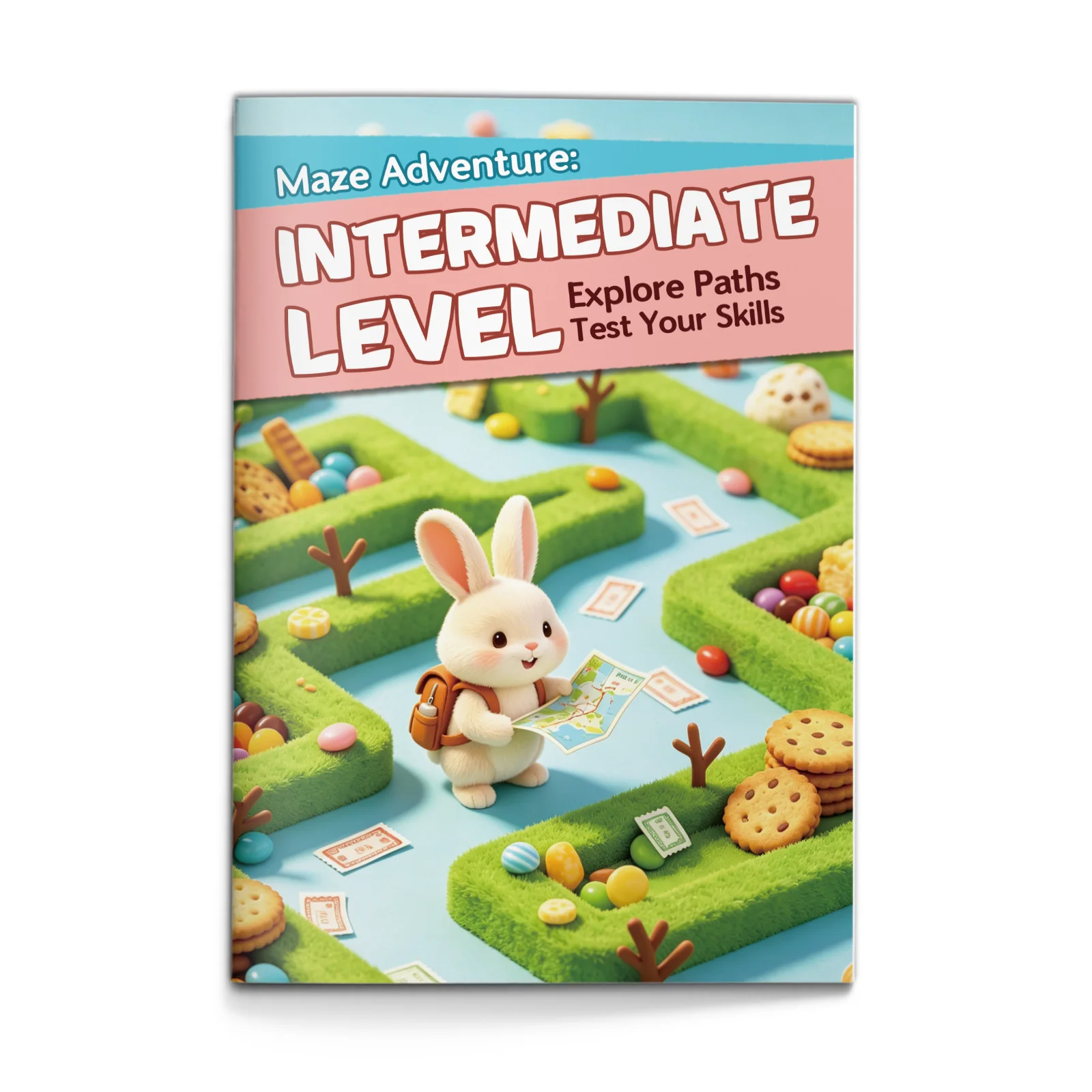 Maze Adventure: Intermediate Level, Explore Paths and Test Your Skills, Maze Practice for Steady Pencil Control, Focus