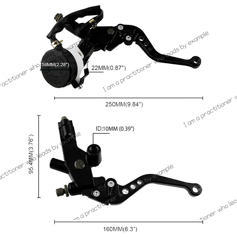 ブレーキアッパーポンプアセンブリ オートバイ汎用セミCNCダイカストヘッド タイポンプ油圧