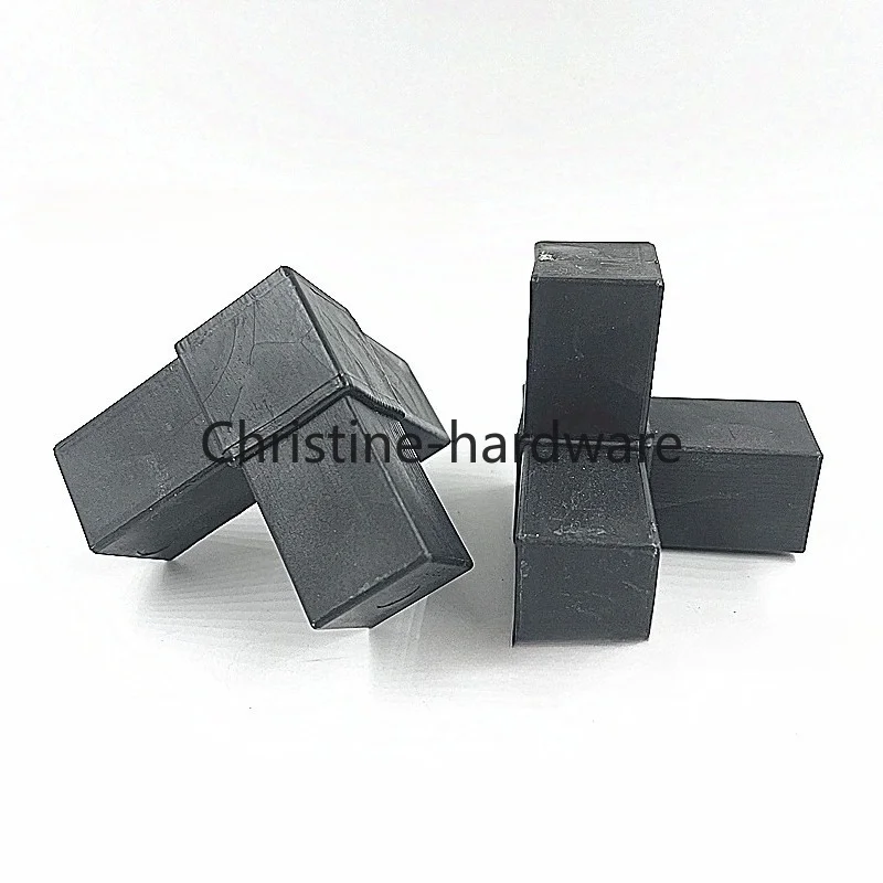 4pcs Deputy Steel Frame Corner Bracket 25x25 Solid Plastic Square Tube Fittings Stainless Steel Pipe Elbow Connector