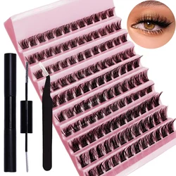 120pcs Personal Eyelash Curler D Curl lash Extension Kit with elash Adhesive and Sealant Curler and Eyelash Applicator