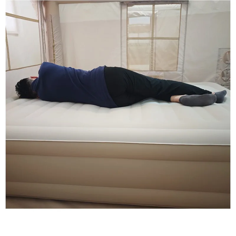 Automatic inflatable mattress outdoor tent thickened camping floor bunk camping portable household air mattress bed