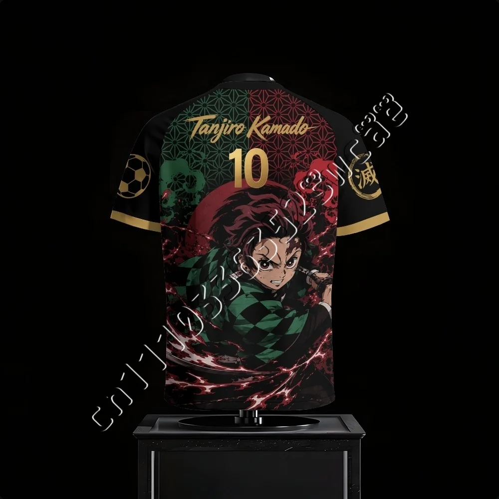 New Anime Demon Slayer Graphic Jersey Unisex  t-shirt Streetwear Manga Casual Sports T Shirt Affordable Clothing FamilyMatching