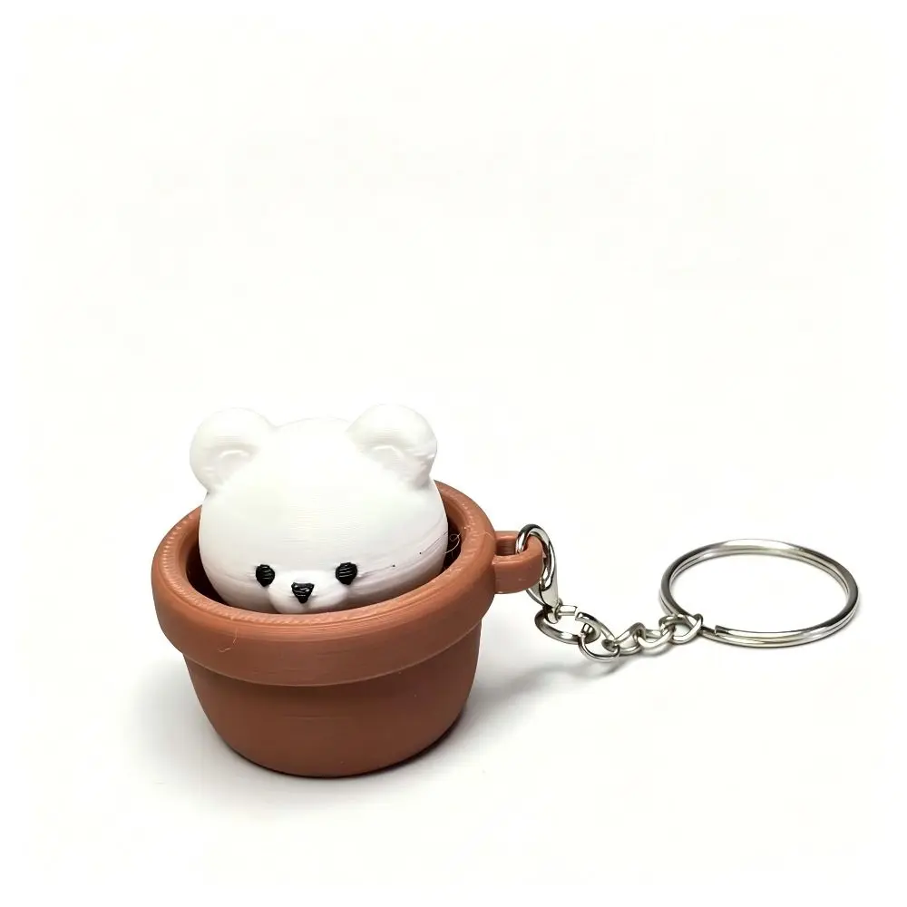 3D Printed Keycap Clicker Pendant Key Ring Button Press Fidget Clicker Keychain Dog Funny Lucky Cat Key Chain Cartoon Animals