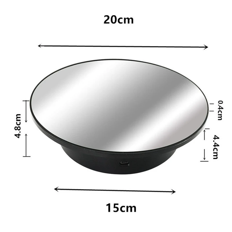 Rotating Display Stand, USB Electric Turntable, 360 Degree Electric Turntable For Photography Display