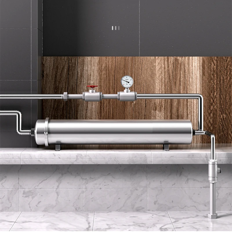 #5,000 L/H Whole-House Water Purifier | Pure Physical Filtration | No Power Required 0.01μm Filtration  304 Stainless Steel D