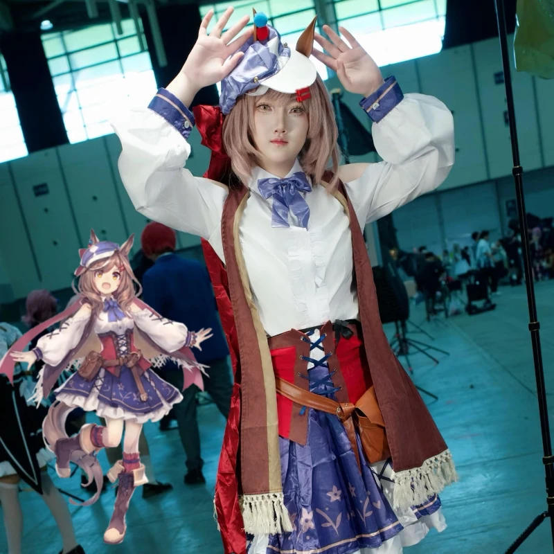 أزياء Matikanetannhauser Uma Musume أنيمي سباق الملكة التأثيرية أزياء ديربي الجميلة لعب الأدوار موافرات الهالوين للنساء والفتيات