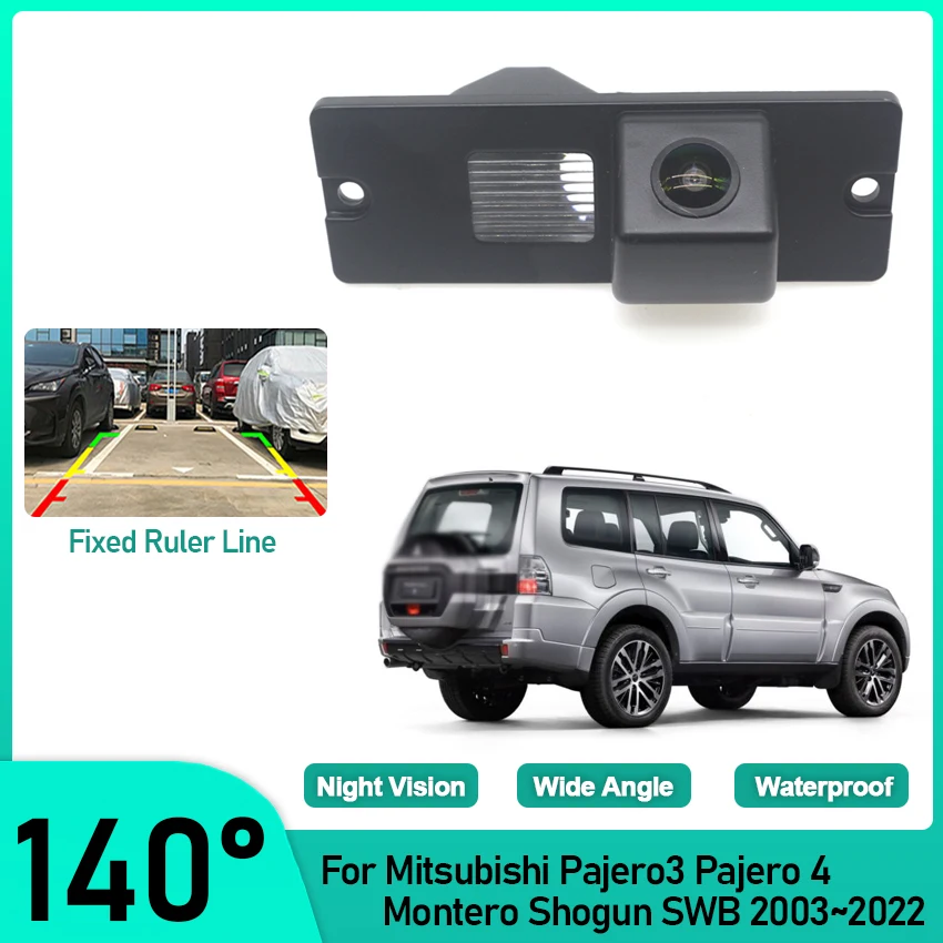 Fish Eye Rear View Camera For Mitsubishi Pajero3 Pajero 4 Montero Shogun SWB 2003~2022 CCD HD Night Vision Backup Parking Camera