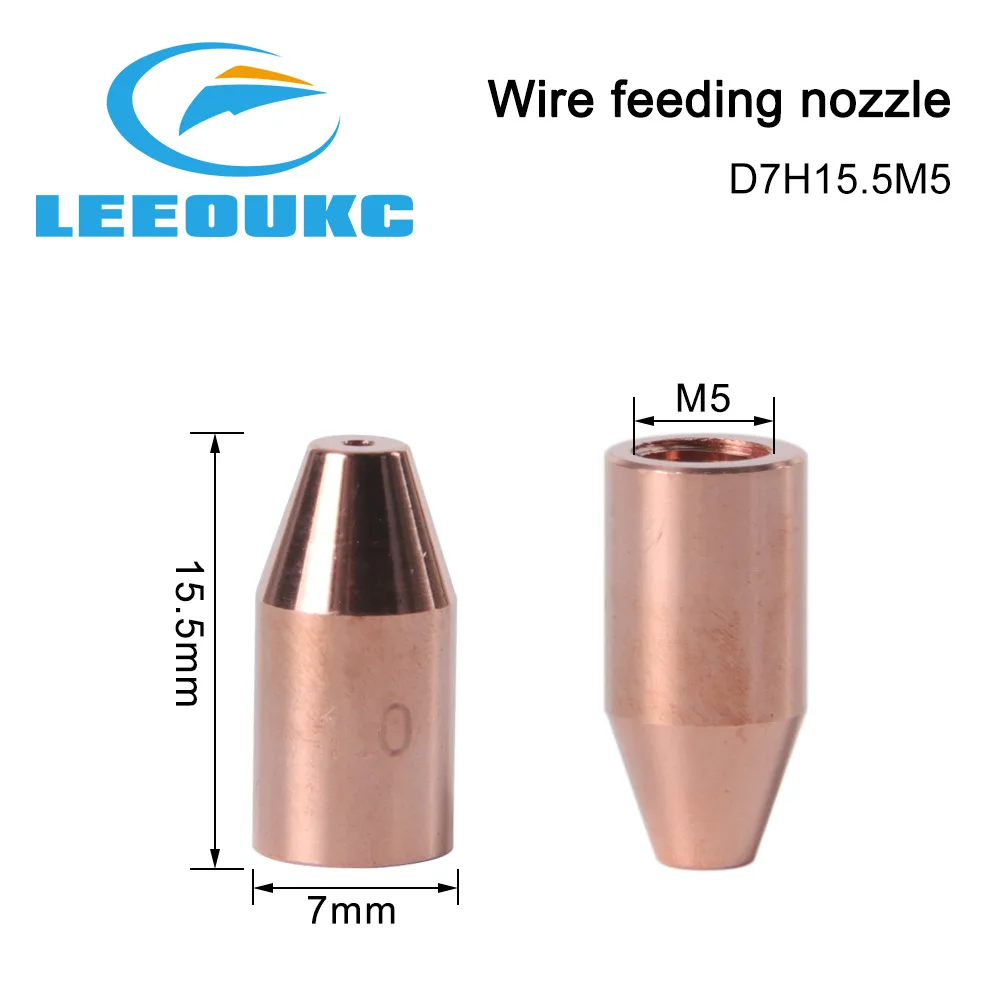 Leeoukc Draht vorschub düse gerader Rohr zufuhr bogen für qilin/sup20s/sup21t 23t/wsx/hanwei/relfar Lasers chweiß pistolen kopf