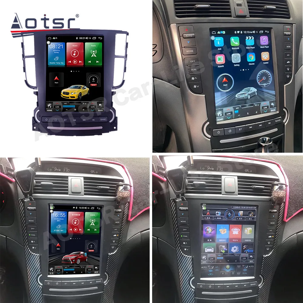 AI Voice Control Screen Android 14 Multimedia Radio Receiver For Acura TL 2004~2008 GPS Navigation Audio Stereo Player Head Unit