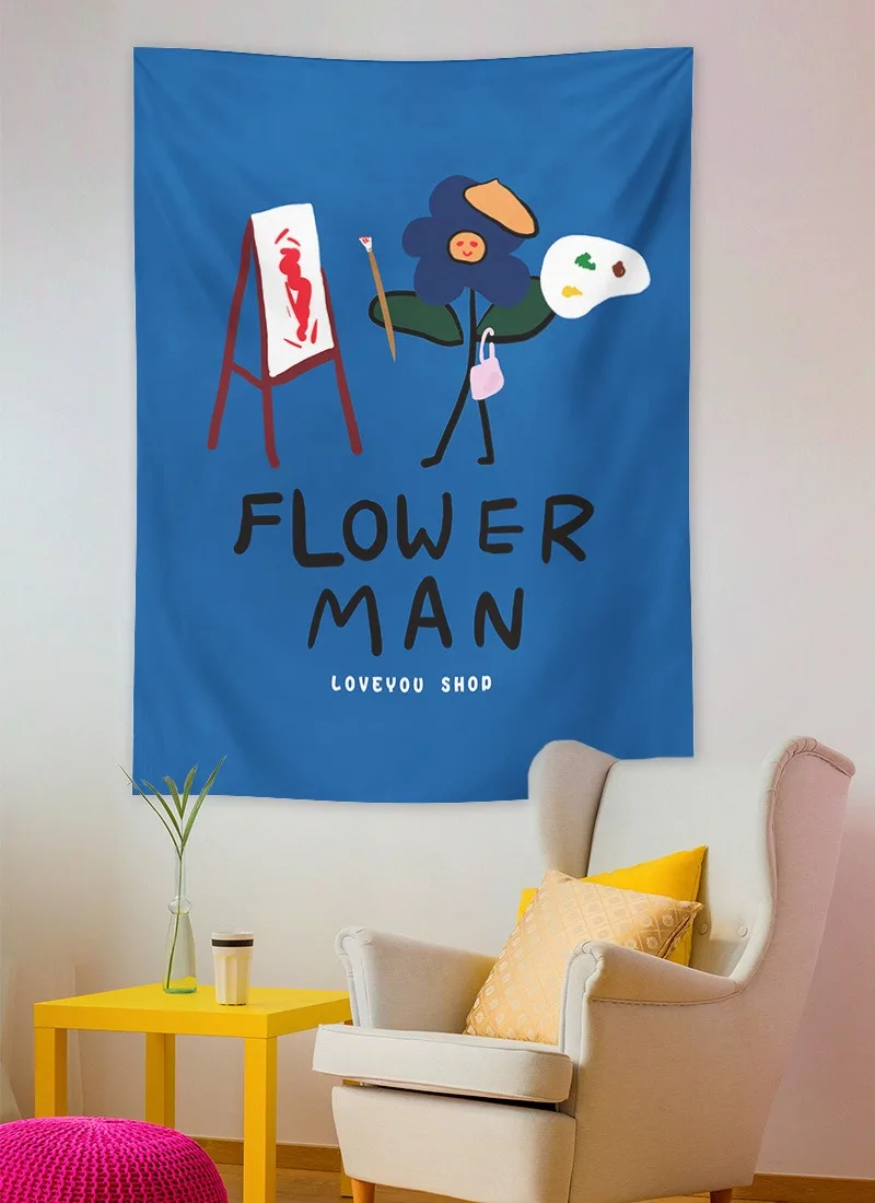 Modern Simple Background Hanging Cloth Bedroom Living Room Tapestry Home Wall Decoration Tapestry