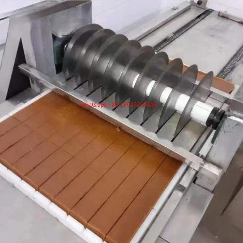 Máquina cortadora de barras de proteínas de cereales, granola quebradiza, maní, turrón praliné industrial, máquina para fabricar barras energéticas