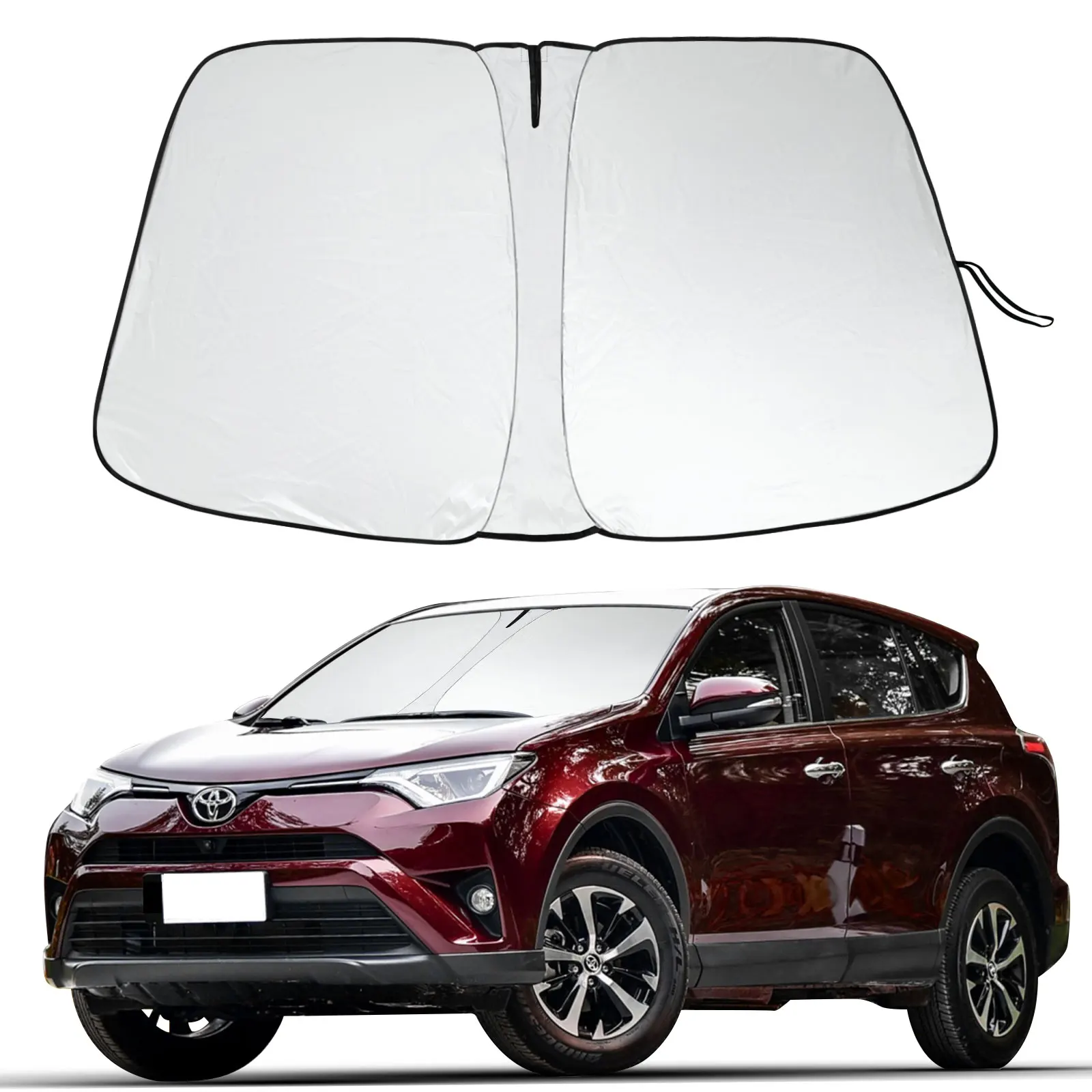 For Toyota RAV4 Front Window Sunshades Car Windshield Sun Visor Shade Protector Anti-UV Driver Parasol Coche Sunscreen Accessory