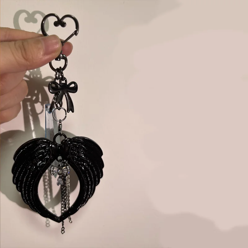 

Bag Pendant Keychain Blue Angel Wings Y2K Girl Women Men Decorations Cosplay DIY Punk