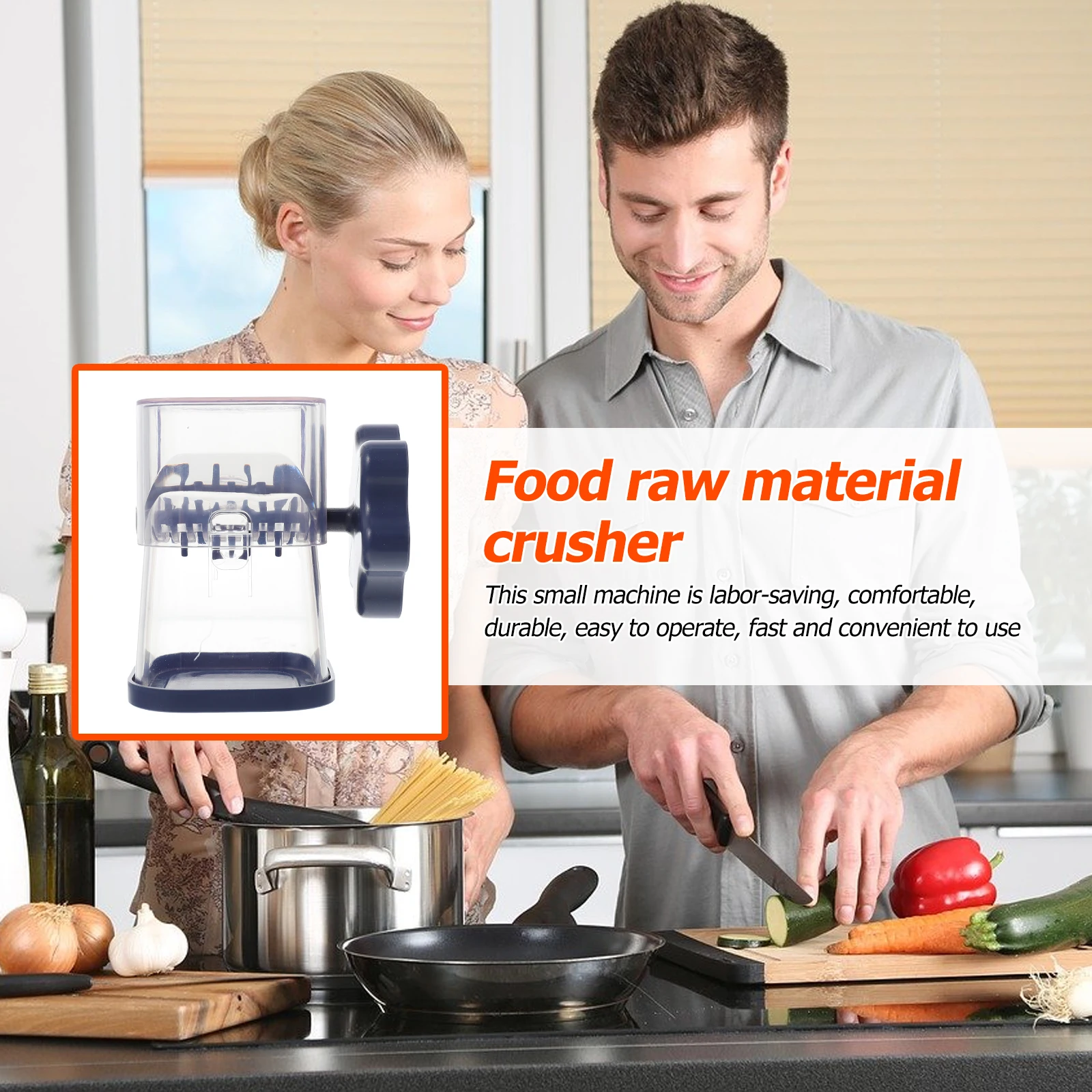 

1PC Chocolate Masher Detachable Nuts Shredder Manual Crusher for Peanut Walnuts Kitchen Chopper Food Material Plastic Vegetable