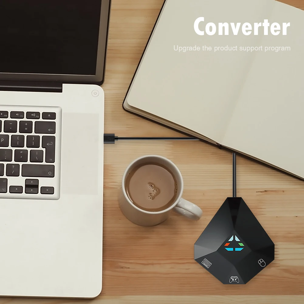 Muisadapter Klassieke kleuren en eenvoudig ontwerp USB-bekabelde gamecontroller-convertertoetsenbord voor Switch/Xbox/PS4