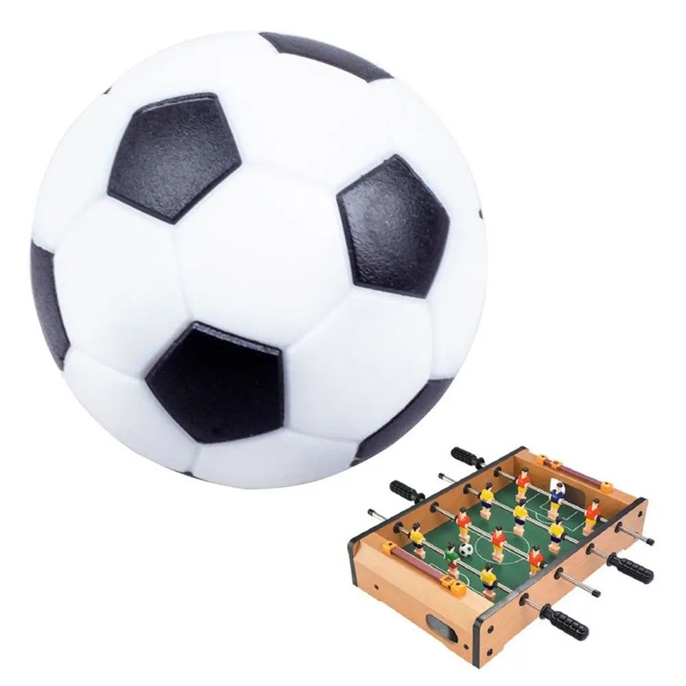 Plastic Soccer Table Black and White Replacement 36mm Football Balls Casual Sports Durable