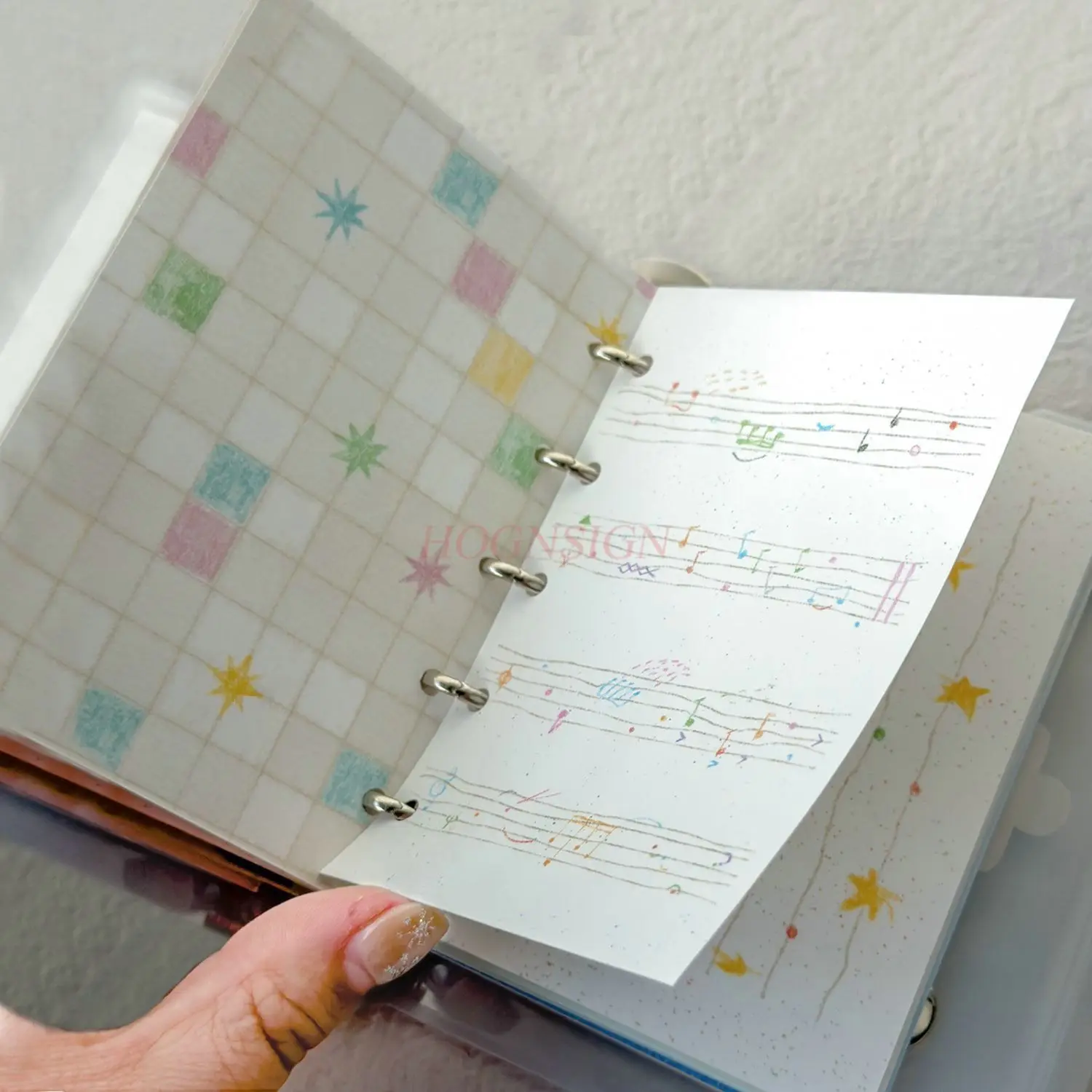 1 confezione di collage per studenti non adesivo strappabile, piano fai da te, messaggio, nota, base, materiale decorativo, carta