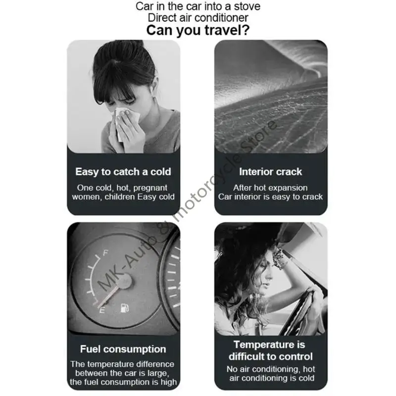 

F62F Car Exhaust Fan Ventilation System for Cooling & Air Circulation with USB Power