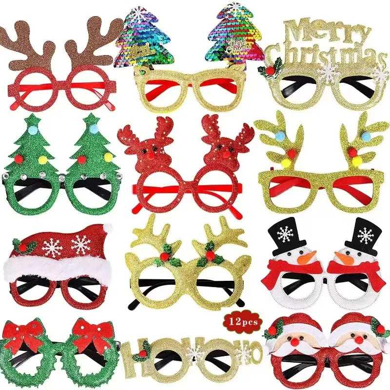 

Bestseller Christmas Decoration Accessories, Santa Party Glasses Set with Festive Frames for Holiday Fun