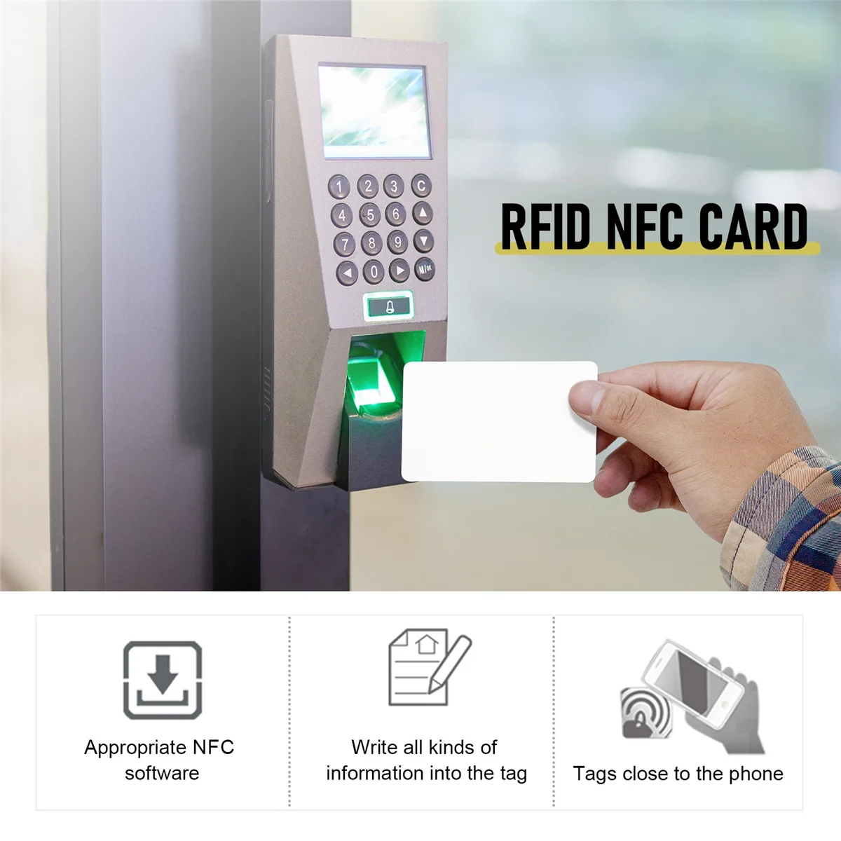 10 шт. RFID NFCsmart чип значок клон нулевой записи тег UID контроль доступа тонкая карта 13,56 МГц перезаписываемый ключ копирования