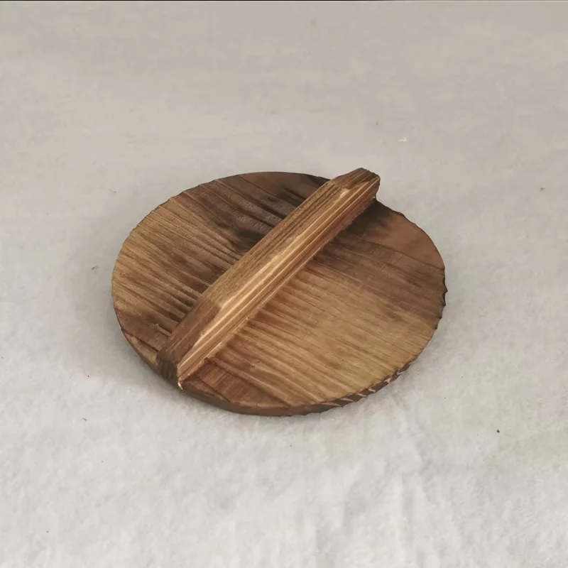 12.5cm Wok Stew Pot Wood Lid Wood Cover