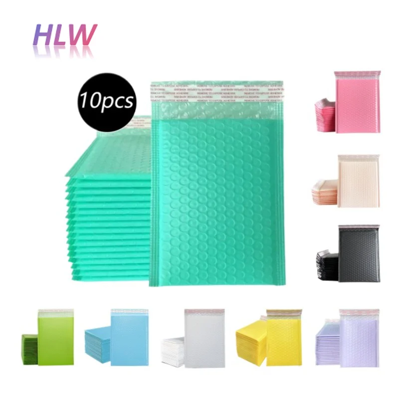 10pcs/pack Color Matte Co-extruded Film Thickened Foam Shockproof Waterproof Logistics Special Bubble Bag