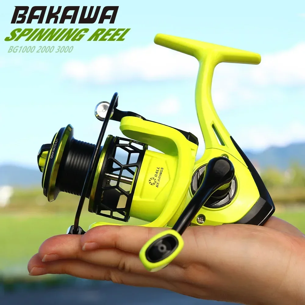 Spinning Fishing Reel 1000/2000/3000 Serie Metal Wire Throwing Ring Wheel Carp Saltwater Freshwater Tackle Durable 5.2:1 Pesca