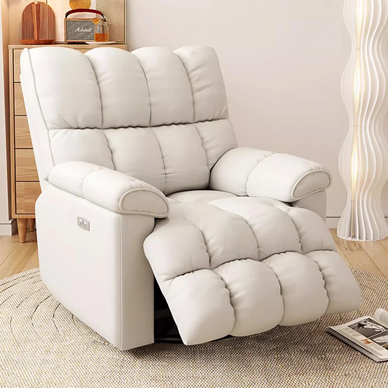 Light Luxury Modern First-Class Space Sofa Cabin Stretchable Swiveling Lazy Single Recliner Living Room Electric Chair