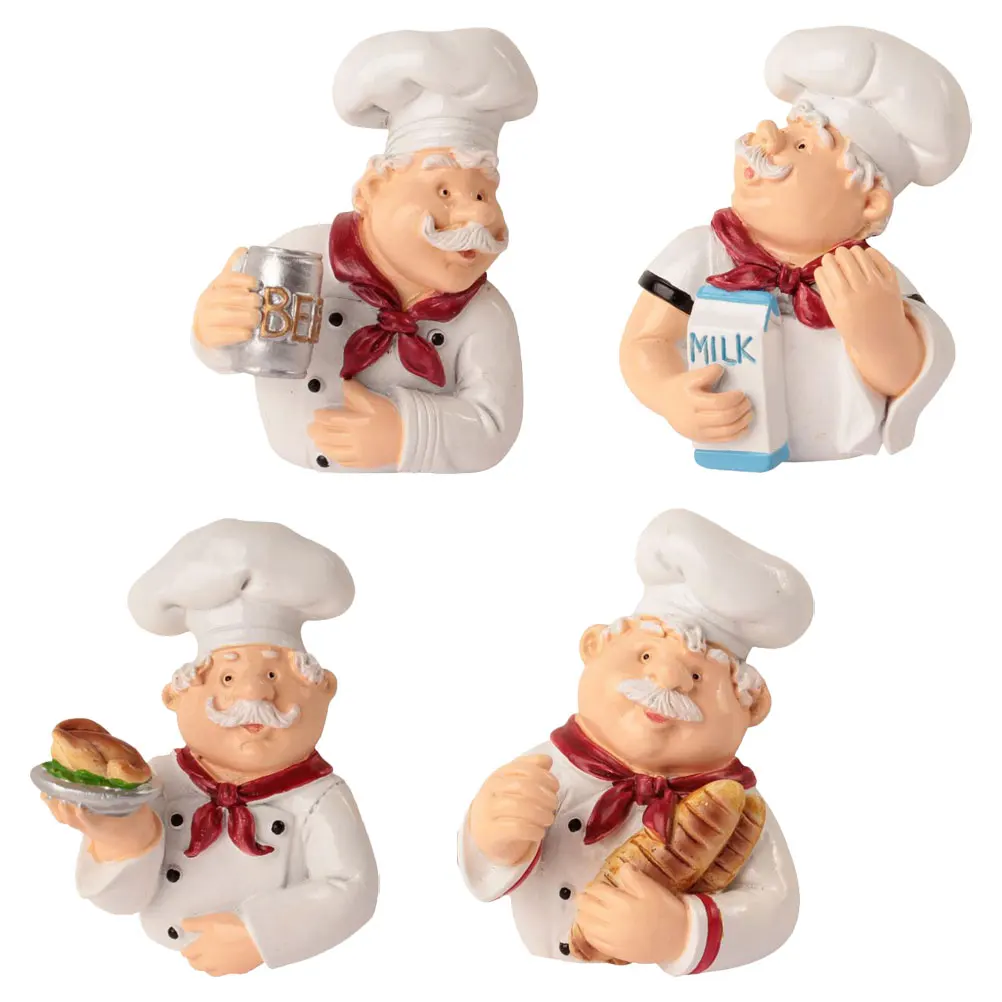 

4 Pcs Plug Hooks Storage Holders Kitchen Hanging Racks Adhesive Hat Racks Utility Hooks Creative Chef Design Spacesaving Sturdy