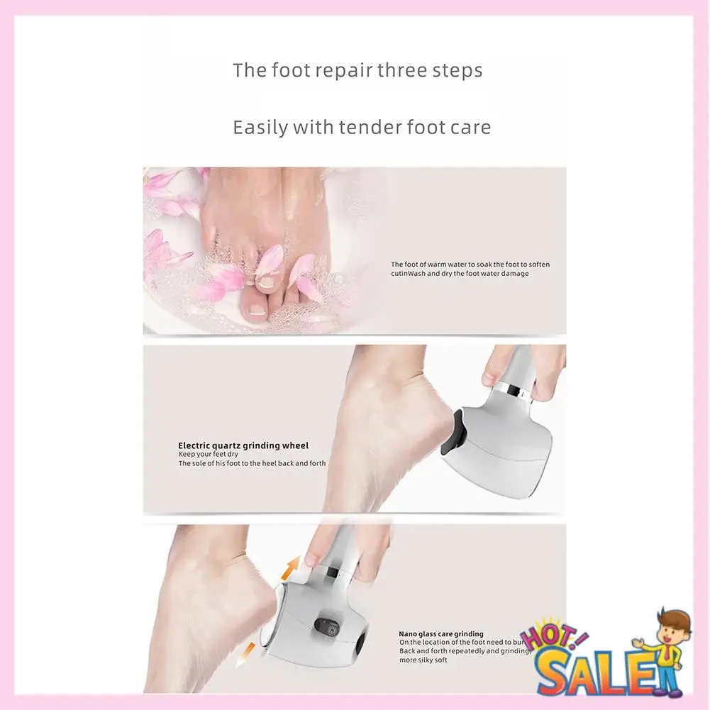 

A88X Многофункциональная электрическая шлифовальная машинка для ног с двойной шлифовальной головкой, машина для педикюра мозолей, машина для педикюра для домашнего использования, машина для педикюра