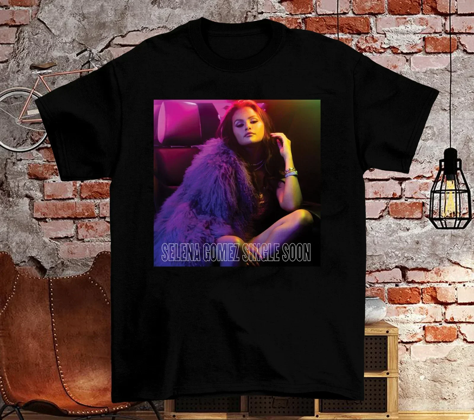 NEW HOT Selena Gomez Single Soon Gift For Fan Black All Size T-Shirt HE1143