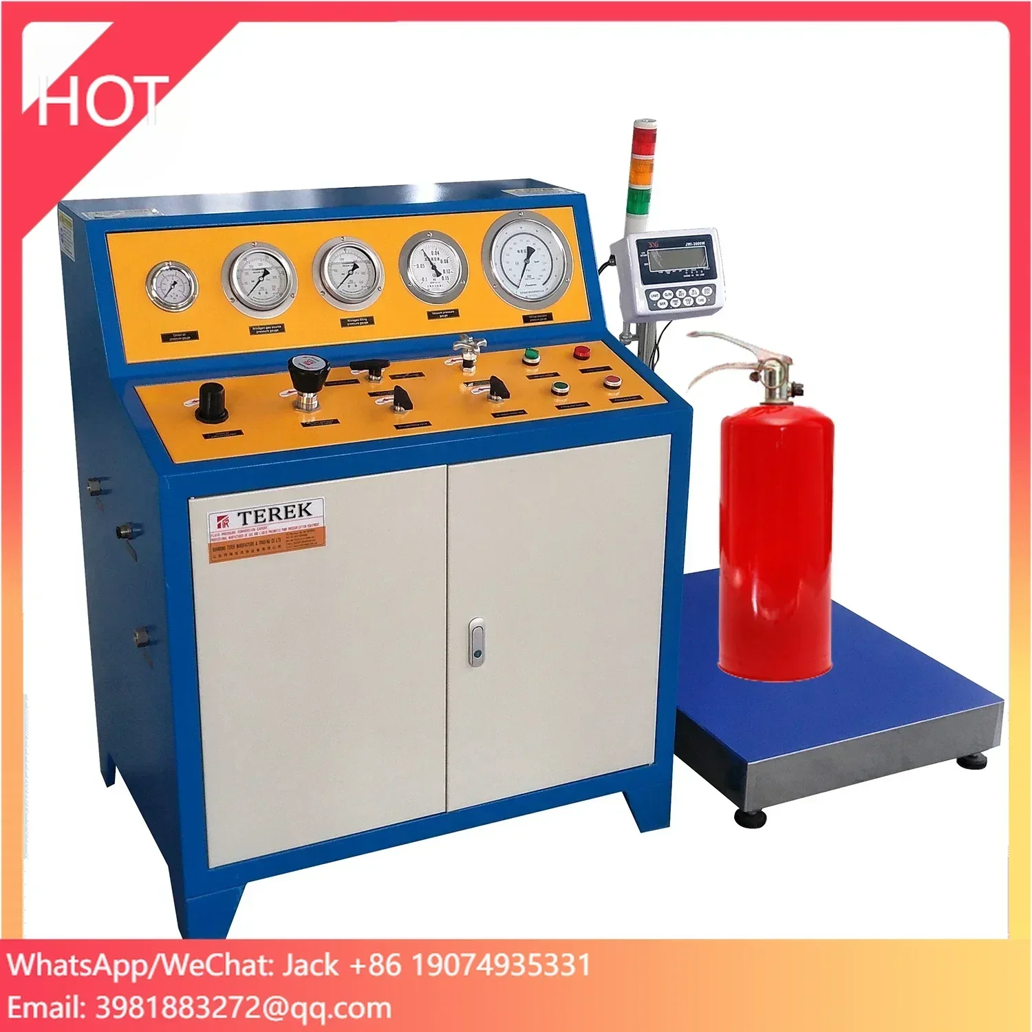 FM200 Novec Nitrogen Co2 Refill Machine Filling Machine
