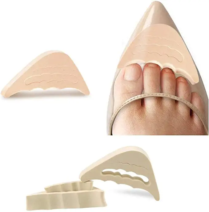 Zehenstopfen, weicher Schwamm, halbe Einlegesohlen, wiederverwendbare Zehenfüller-Einsätze für Schuhe, verstellbare, zu große Fußstützen-Pads, Unisex-Schuheinlagen – Detail 7