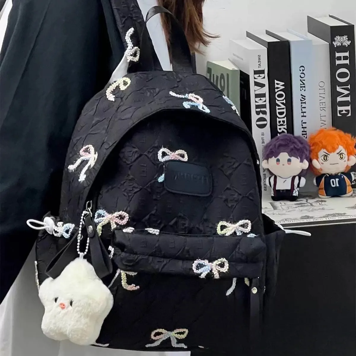 High Capacity School Backpack Japanese Style Versatile College High School University Student Double Shoulder Bag Attractive ...