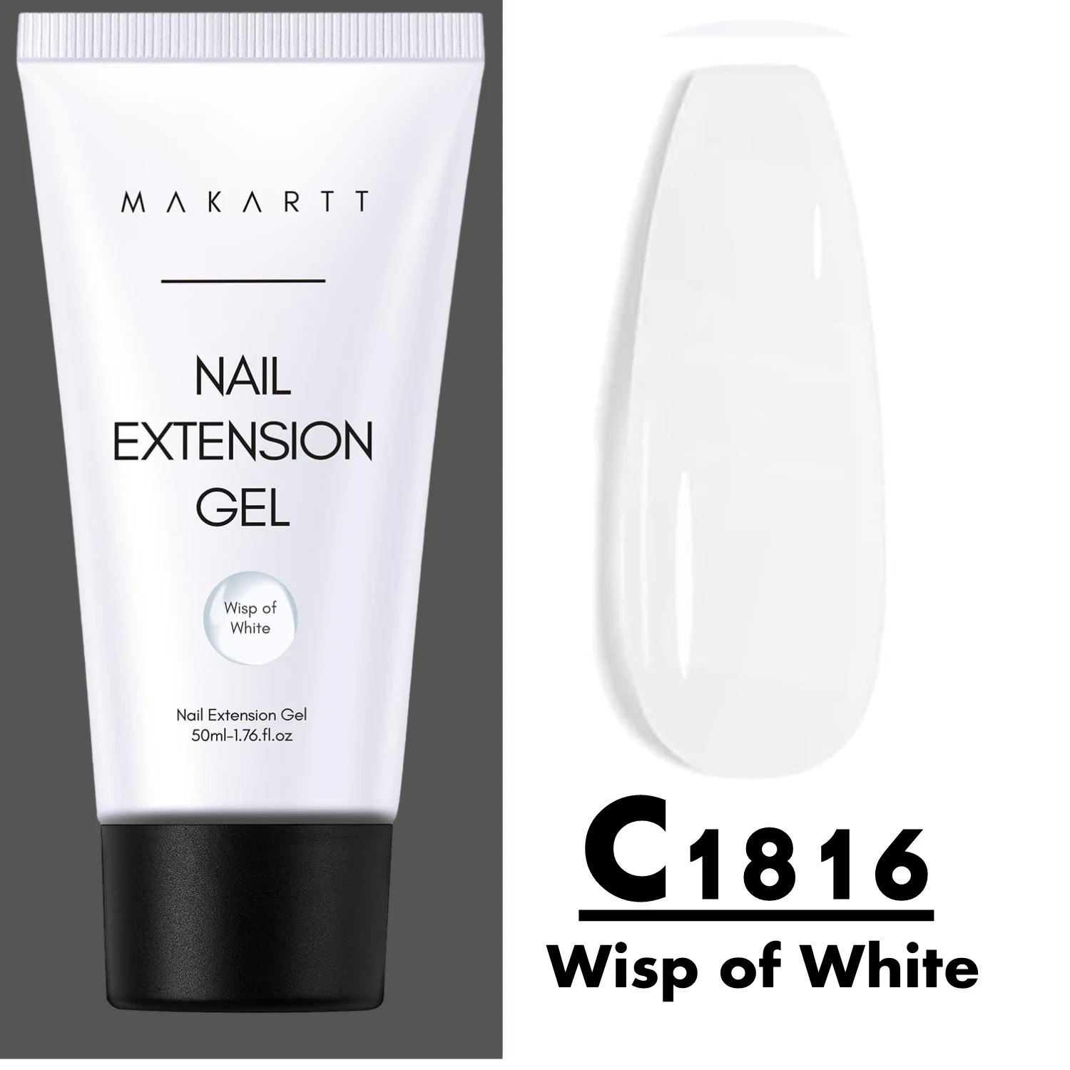 Makartt Poly Nails Acrygel, 50g Transparant/Roze/Nude Nagelverlengingsgel Glitter Builder Nagelgel voor trendy DIY nagelkunst