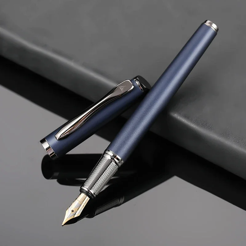 High Quality Forest Metal Fountain Pen Beautiful Tree Texture Excellent Writing Business Office Pen Stationery Supplies