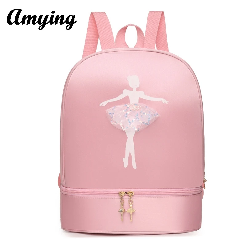 2024 Kids Back Pack Kids Dance Backpack Children School Bag Girls' Latin Storage Toddler Dance Shoulder Bag Ballet Dance Bags